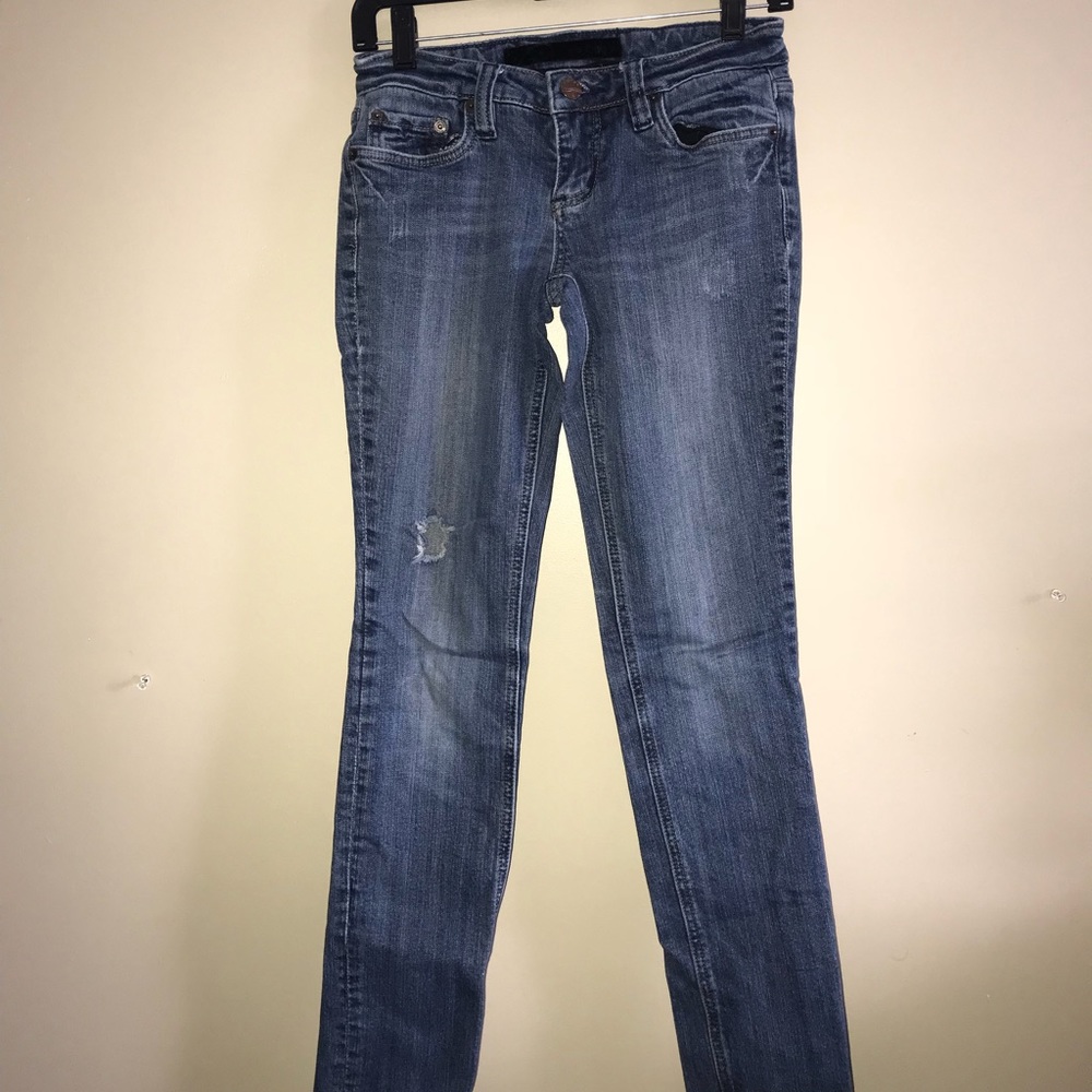 Distressed jeans